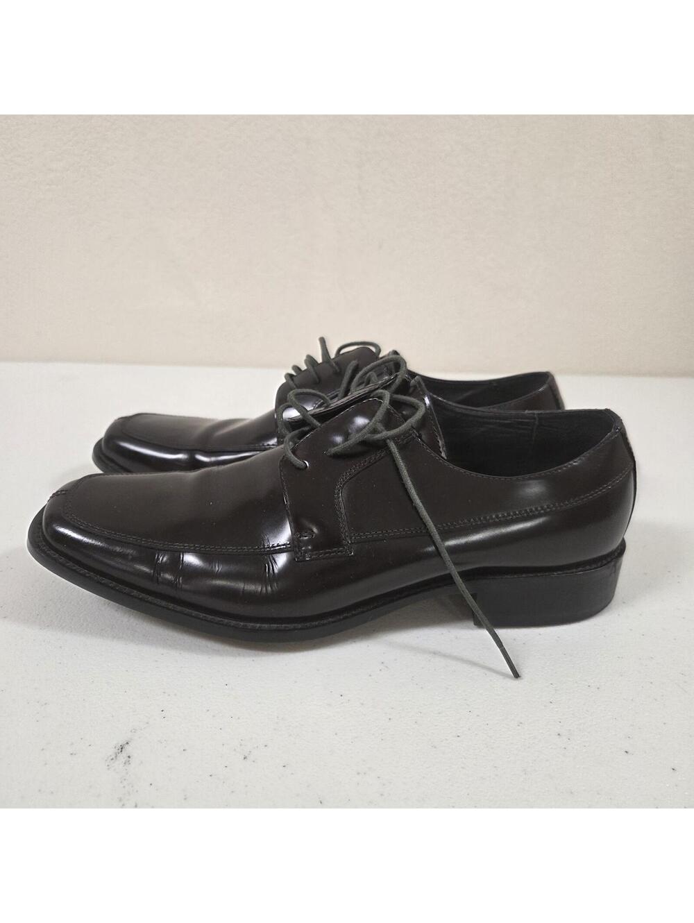 Aston Grey Collection Men's Black Lace-Up Dress Shoes 10
